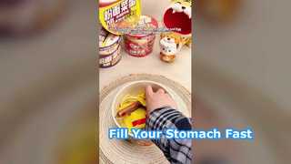 Вермишель, лапша с яйцом и колбасой， Тип Плюс