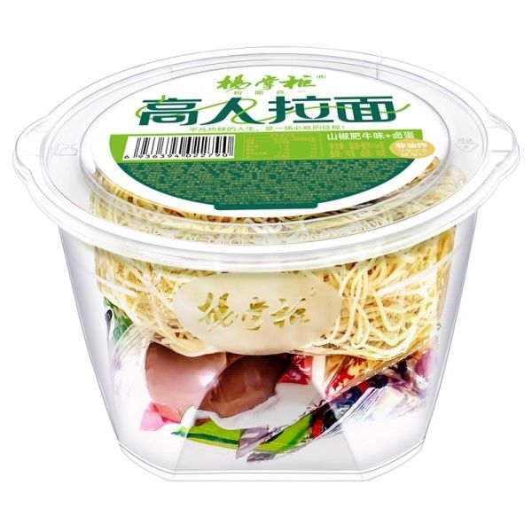 Острый говяжий рамен быстрого приготовления, не жареный / Куп-лапша, говядина, остро-кислая и пряная с яйцом