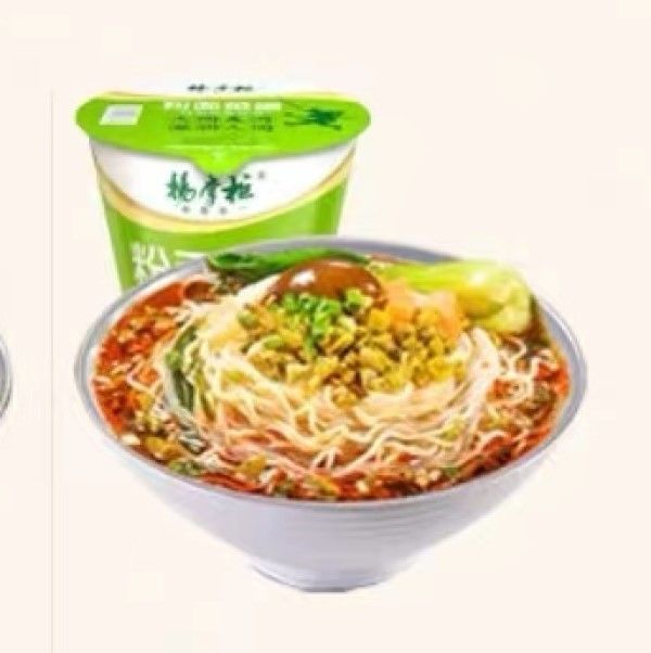 Пикантная сладкая корейская instant Noodles Bowl с ароматным пикантным Sour Bean вкус Instant Vermicelli комбинация