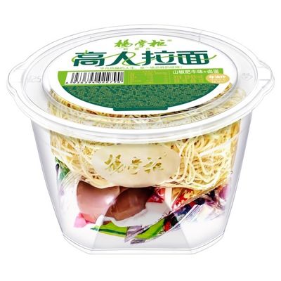 Острый говяжий рамен быстрого приготовления, не жареный / Куп-лапша, говядина, остро-кислая и пряная с яйцом